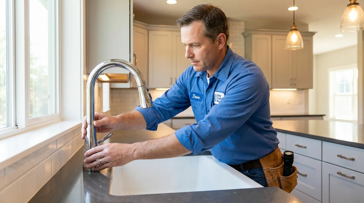 Kitchen faucet installation by Johns Plumbing LLC in San Gabriel