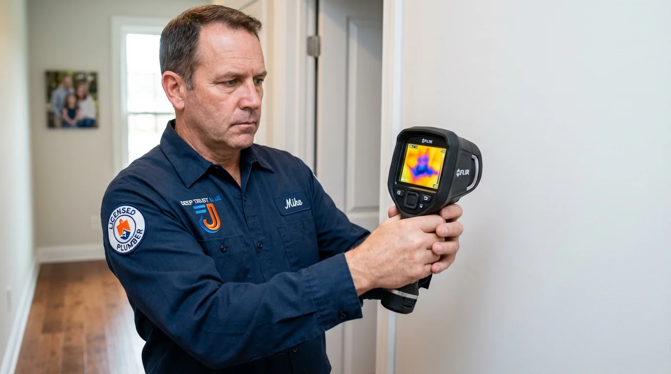 Thermal imaging leak detection by Johns Plumbing LLC in San Gabriel
